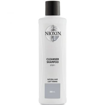 Nioxin 1 Cleanser - Sampon anticadere normala pentru par natural 300 ml