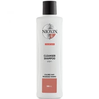 Nioxin 4 Cleanser - Sampon anticadere puternica pentru par vopsit 300 ml