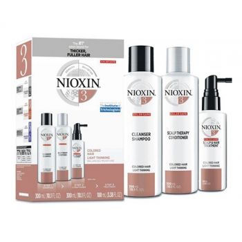 Nioxin System 3 - Pachet anticadere normala pentru par vopsit 700ml