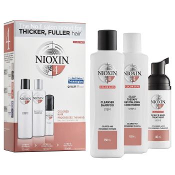 Nioxin System 4 - Pachet anticadere puternica pentru par vopsit 340ml