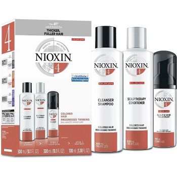 Nioxin System 4 Pachet anticadere puternica pentru par vopsit 700ml