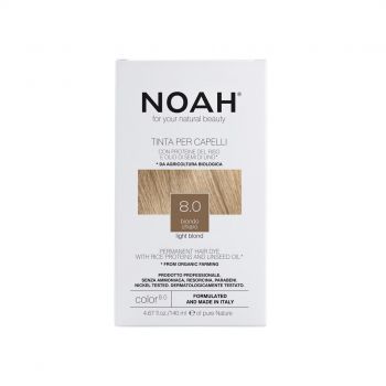 Noah - Vopsea de par naturala 8.0 Blond deschis 140ml