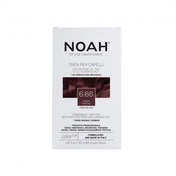 Noah - Vopsea de par naturala 6.66 Blond roscat inchis140ml