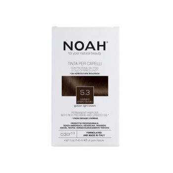 Noah - Vopsea de par naturala 5.3 Saten auriu deschis 140ml de firma originala