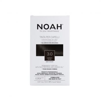 Noah - Vopsea de par naturala 3.0 Saten inchis 140ml