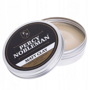 Percy Nobleman - Ceara mata, fixare puternica (fara parabeni) Matt Clay 100g