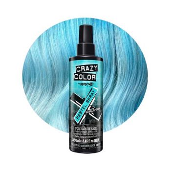 Crazy Color - Spray colorant pentru par blond decolorat Pastel Bubble Gum 250 ml