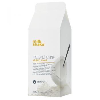 Milk Shake Natural Care - Masca pudra pentru par normal sau vopsit Yogurt 12x15g