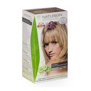 Naturigin - Vopsea de par naturala permanenta Blond natural foarte deschis 9.0