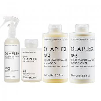 Olaplex - Pachet pre-tratament complet de reparare si mentinere No.0, No.3, No.4, No.5