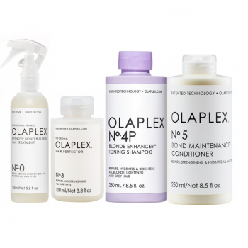 Olaplex - Pachet pre-tratament de reparare si mentinere par blond No.0, No.3, No.4P, No.5