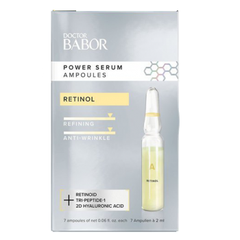 Fiole tratament Doctor Babor Retinol si Hyaluronic Acid Power Serum Ampoules 7x2ml