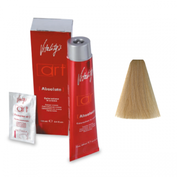 Vopsea permanenta de par Vitality's Art Absolute cu amoniac 101 Ultrablond Cenusiu 100ml