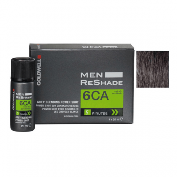 Vopsea de par pentru barbati Goldwell Men ReShade Grey Blending Power Shot 6CA 4 monodoze x 20ml de firma originala