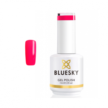 Lac de unghii semipermanent Bluesky UV Shocking Pink 15ml ieftin