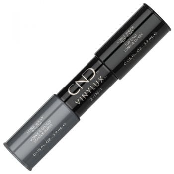 Lac unghii saptamanal 2 in 1 CND Vinylux Asphalt & Top 2x3.7ml