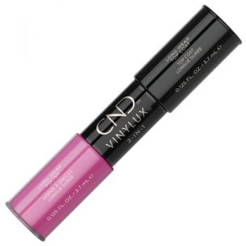 Lac unghii saptamanal 2 in 1 CND Vinylux Hot Pop Pink & Top 2x3.7ml de firma original