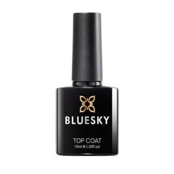 Top coat unghii semipermanent Bluesky Uv 10ml de firma original