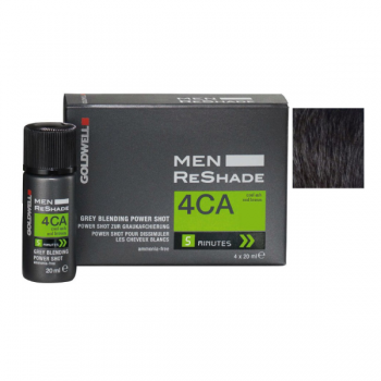 Vopsea de par pentru barbati Goldwell Men ReShade Grey Blending Power Shot 4CA 4 monodoze x 20ml