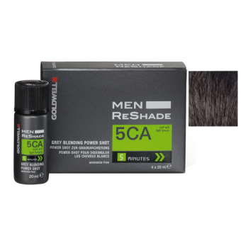 Vopsea de par pentru barbati Goldwell Men ReShade Grey Blending Power Shot 5CA 4 monodoze x 20ml