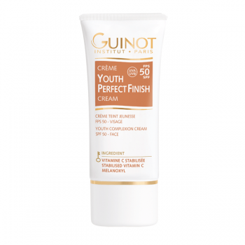 Crema ten Guinot Youth Perfect Finish SPF50 efect antiage si hidratare 30ml la reducere