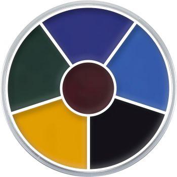 Fard creama Kryolan Color Circle 6 culori BlackEye2 30g