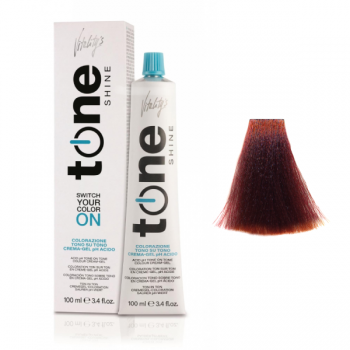 Vopsea de par crema semipermanenta Vitality's Tone Shine Deep Dark Reddish Blonde 6/66 100ml