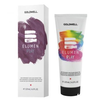 Vopsea de par semipermanenta Goldwell Elumen Play Metallic Purple 120ml ieftina