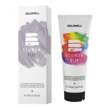 Vopsea de par semipermanenta Goldwell Elumen Play Metallic Silver 120ml de firma originala