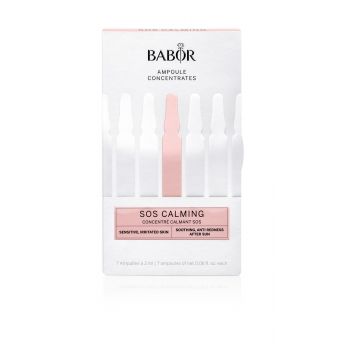 Fiole pentru ten Babor SOS Calming efect calmant si anti-roseata 7 x 2ml