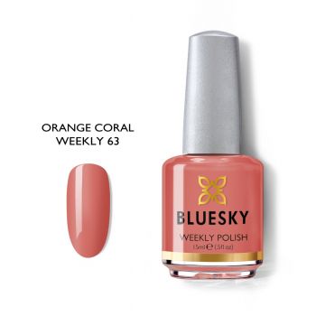 Lac de unghii Bluesky Orange Coral 15ml de firma original