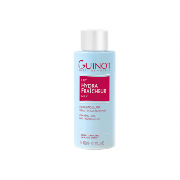 Lapte demachiant Guinot Lait Hydra Fraicheur Milk pentru ten normal 100ml la reducere