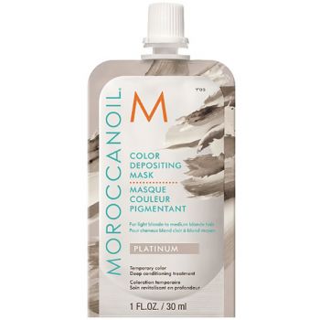 Masca coloranta pentru par Moroccanoil Color Depositing - Platinum 30ml