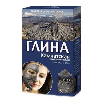 Argila Cosmetica Vulcanica Neagra din Kamceatka cu Efect de Lifting Fitocosmetic, 100g