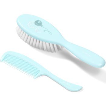 BabyOno Take Care Hairbrush and Comb II set pentru nou-nascuti si copii Mint