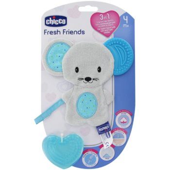 Chicco Fresh Friends Teething Cuddly Toy jucărie de adormit pentru dentiție