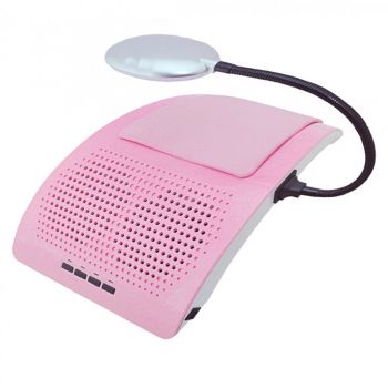 Aspirator Unghii cu Lampa LED 20W si 2 Ventilatoare