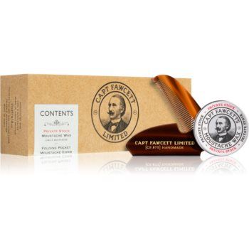 Captain Fawcett Gift Box Beard Private Stock set cadou (pentru barbă) pentru bărbați de firma original