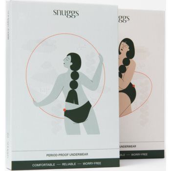 Snuggs Period Underwear Classic: Heavy Flow Black chiloți menstruali textili în caz de menstruație puternică