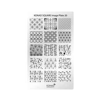 Matrita Dreptunghiulara Pentru Stampile Unghii Konad 20