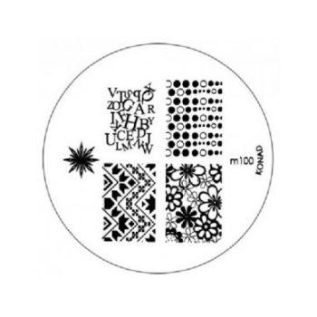 Matrita Metalica Pentru Stampile Unghii Konad M100