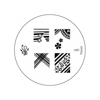 Matrita Metalica Pentru Stampile Unghii Konad M81