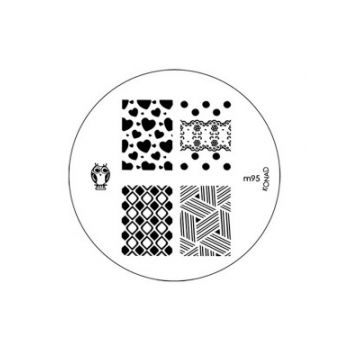 Matrita Metalica Pentru Stampile Unghii Konad M95