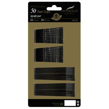 Agrafe Par Set 50 buc Oranjollie negre 50/70 mm