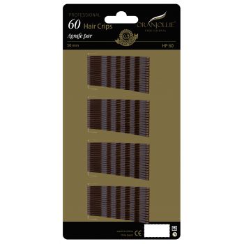 Agrafe Par Set 60 buc maro Oranjollie 50 mm