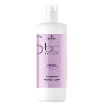 Sampon Profesional Micelar pentru Par Indisciplinat Schwarzkopf Professional, Bonacure Keeratin Smooth Perfect, 1000 ml