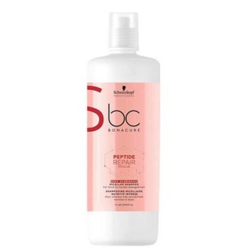 Sampon Micelar Racoritor pentru Par Foarte Deteriorat Schwarzkopf Professional, Bonacure Peptide Repair Rescue, 1000 ml