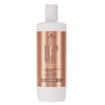 Sampon Profesional Purificator pentru Toate Tipurile de Par Blond Schwarzkopf Professional, BlondMe 1000 ml