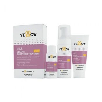 Set Tratament cu Keratina pentru Par Yellow Liss Smoothing