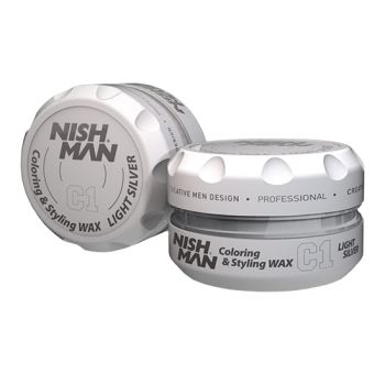 Ceara de Par Nish Man C1 Colorata - Argintiu - 100 ml ieftina